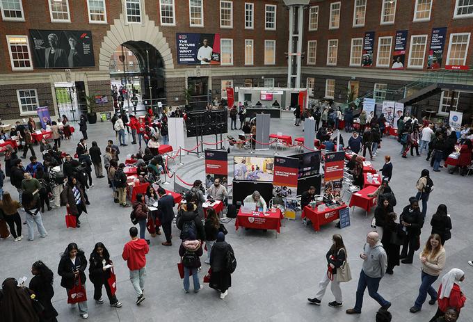The NHS careers fair at Middlesex University