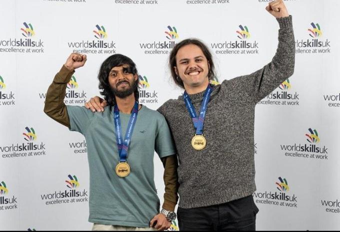 Students celebrate at WorldSkills finals