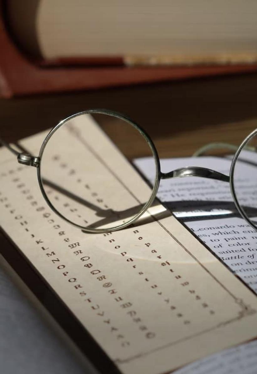 Glasses on a table
