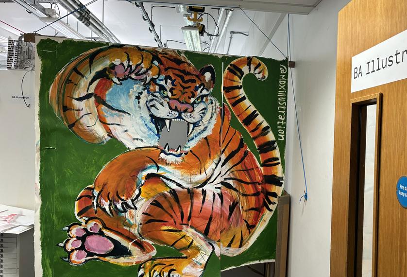 Tiger Illustration gallery from MDX Degree show 2026