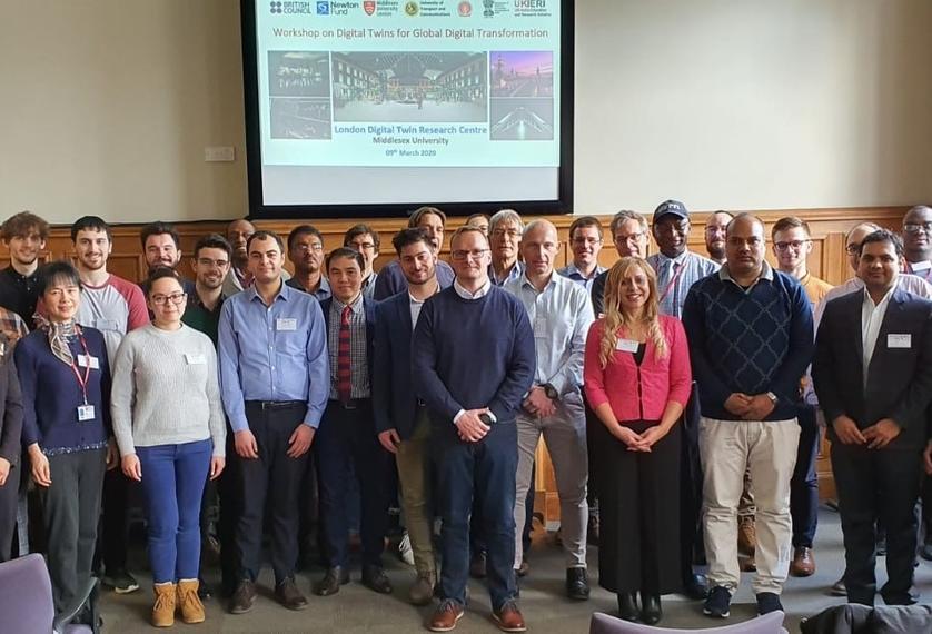 Panel of experts from various industries at MDX London Digital Twin Research Conference