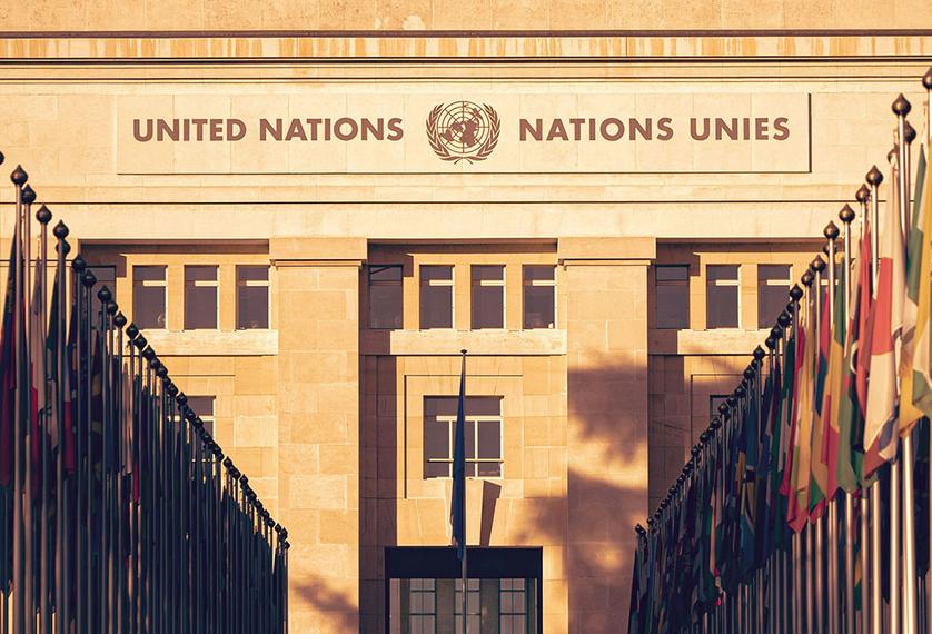 The Palais des Nations UN Headquarters in Geneva