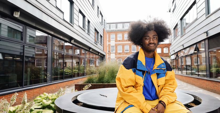 Student in Hendon campus