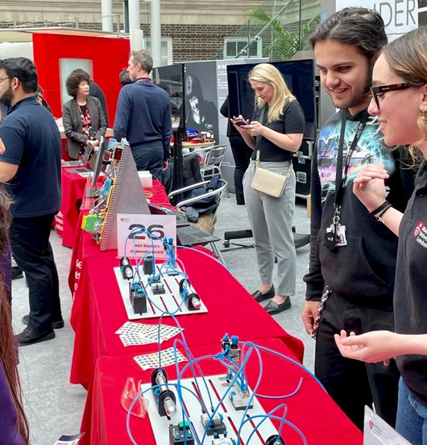 Students explain pneumatics at STEM