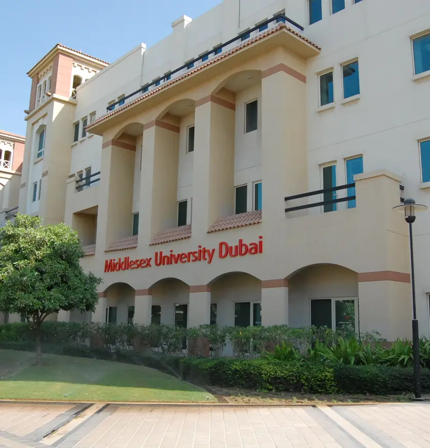 Building with Middlesex University Dubai signage