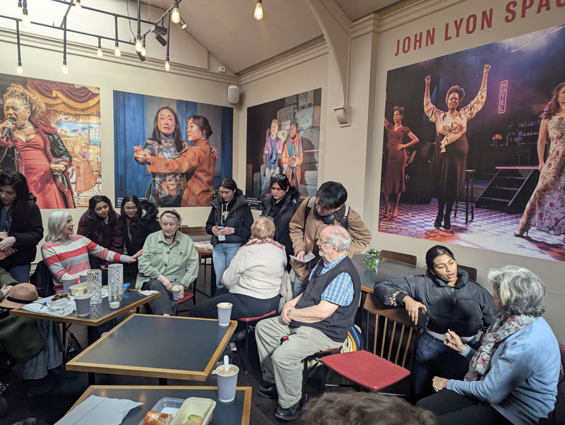 Middlesex student and audience at the John Lyon theatre
