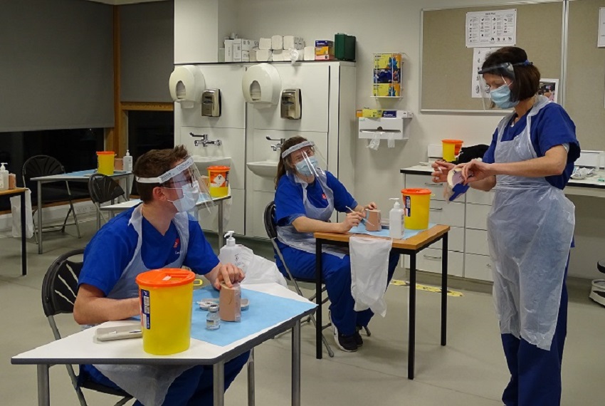 Covid 19 training class by Mdx staff