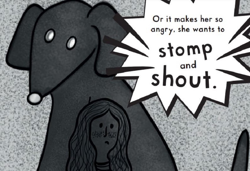 Snap from the book Charlie and the dog who came to stay