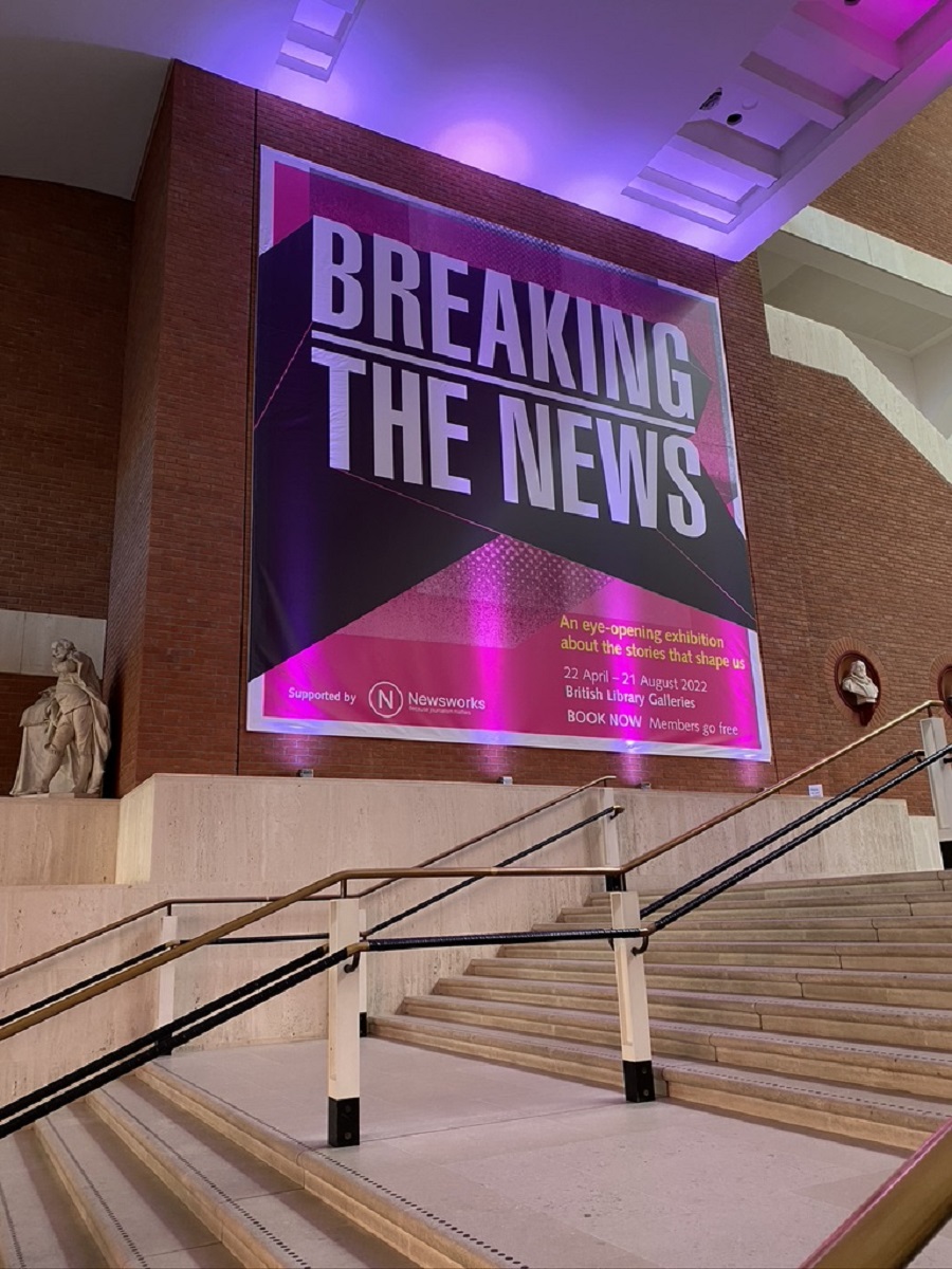 Breaking the news poster