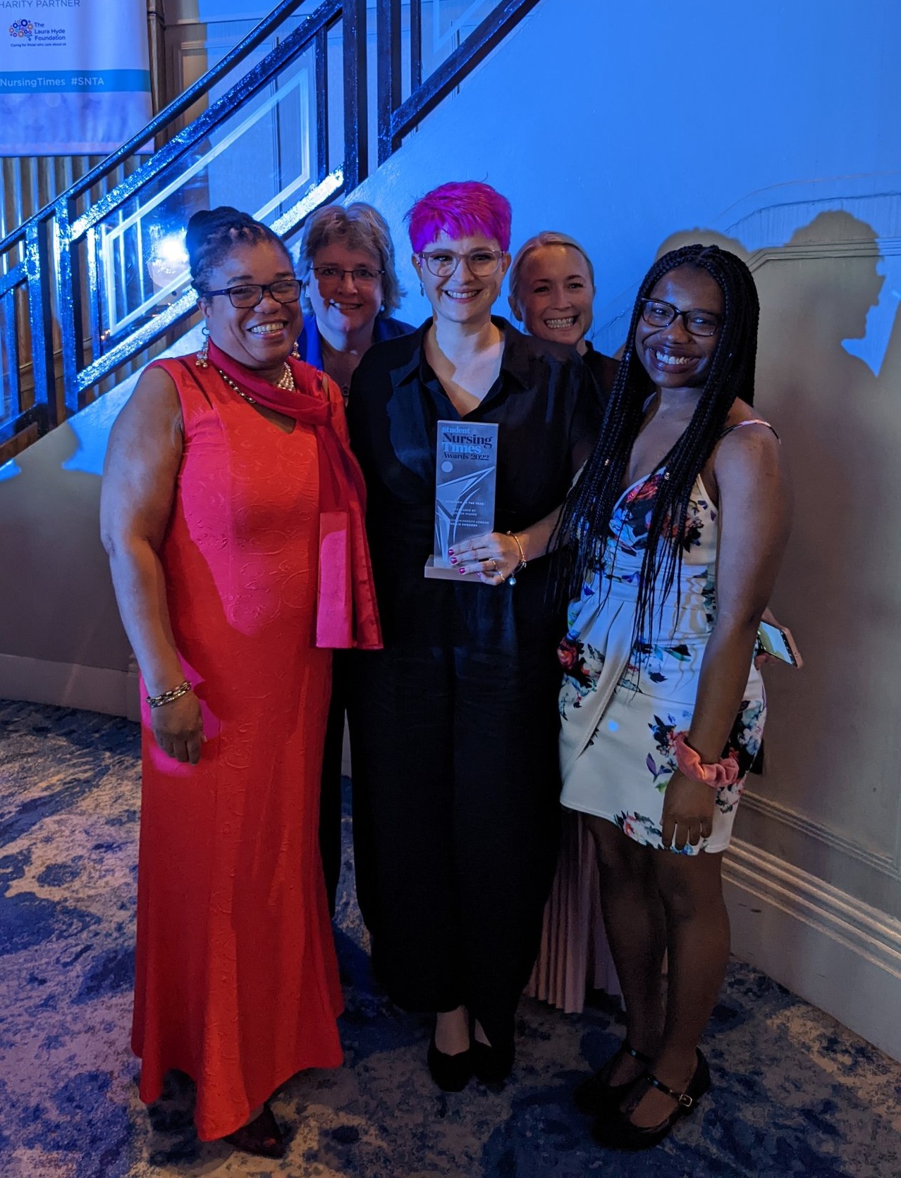 Emilie with colleagues