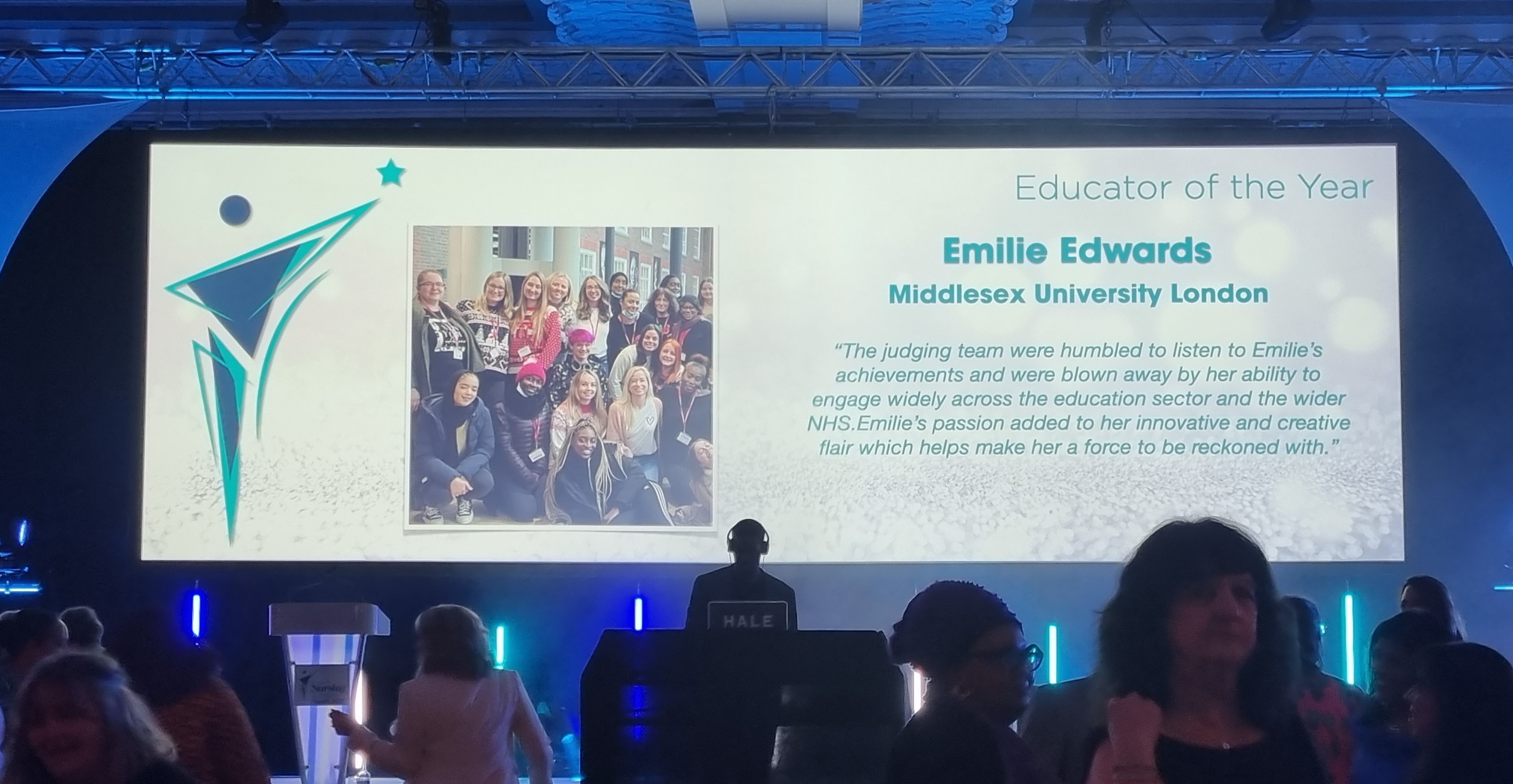 Emilie edwards award screen