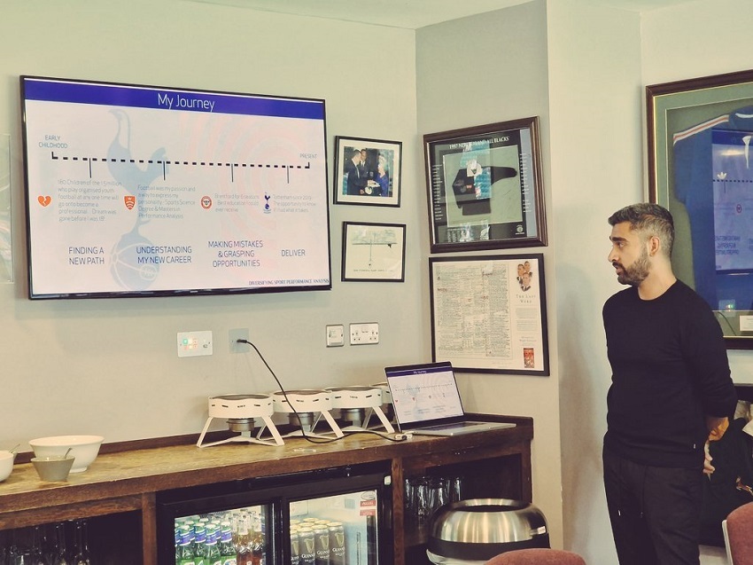 Zaheer Shah, performance analyst at Tottenham Hotspurs