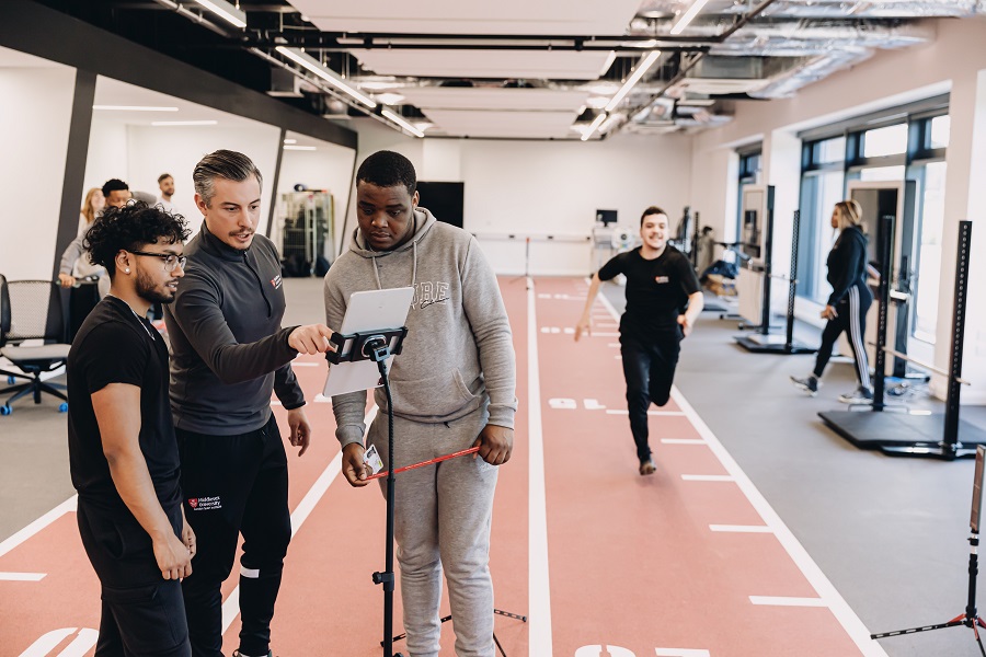 Performance session at West Stand track Middlesex Uni