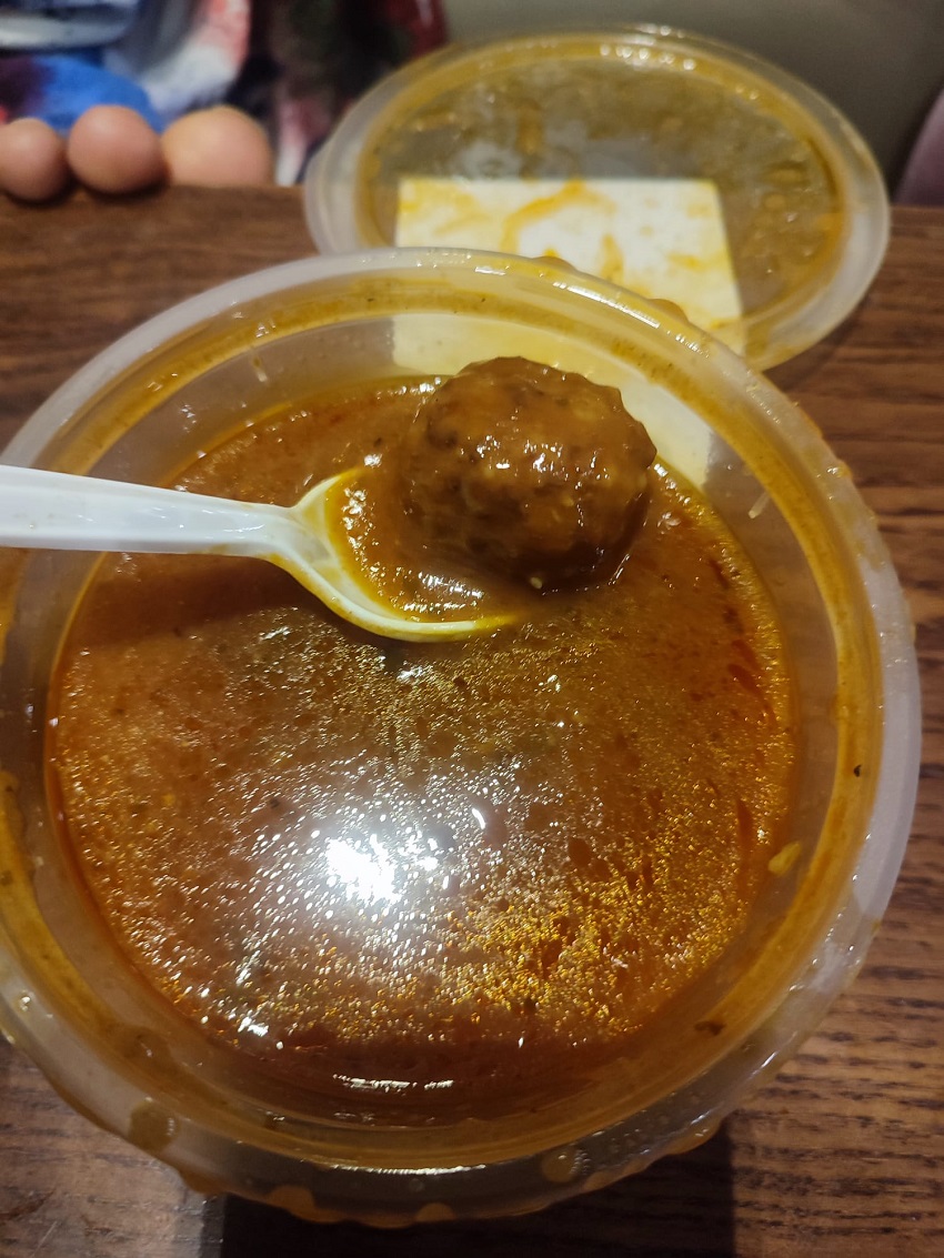 An example of the food served at one of the hotels