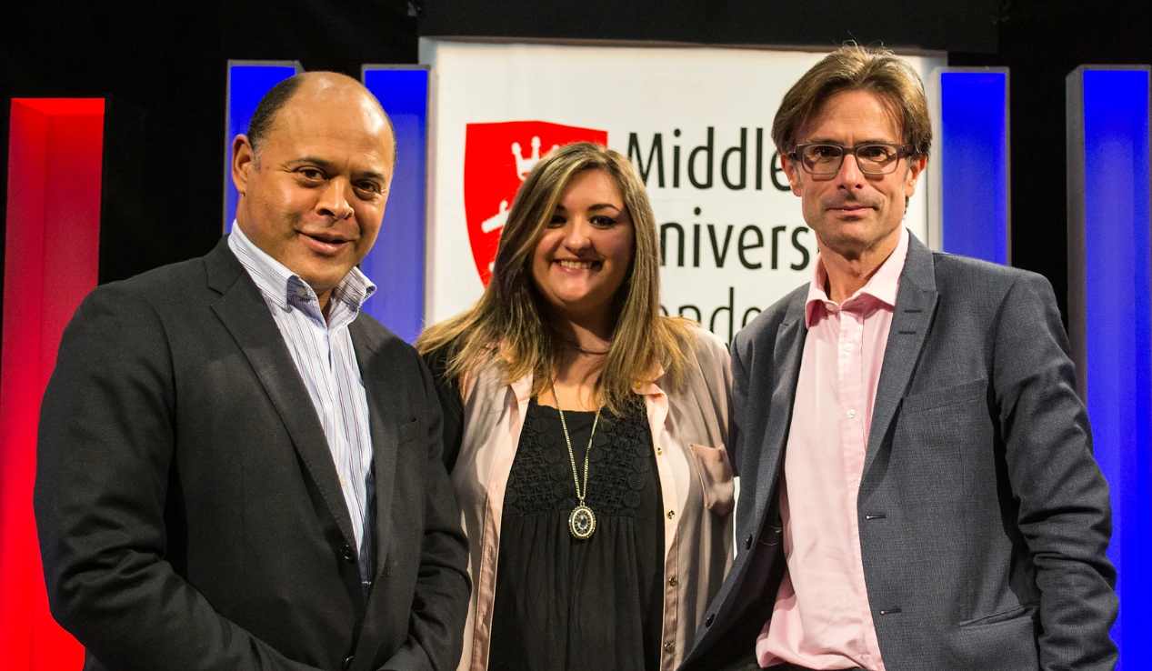 Evelyn with Kurt and Peston at MDX