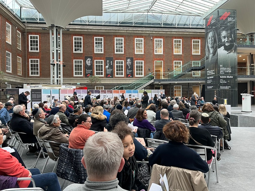 Holocaust Event at College building Middlesex University