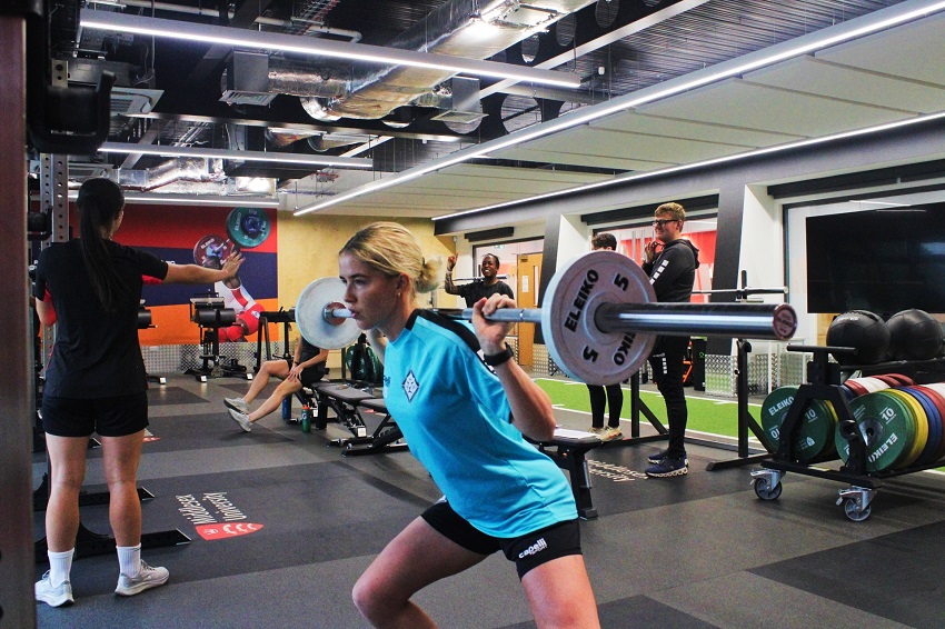 London City Lionesses players undergo strength and conditioning tests