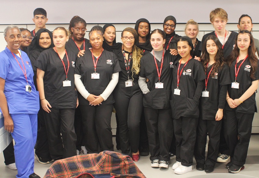 T-Level students at nursing and midwifery expert sessions
