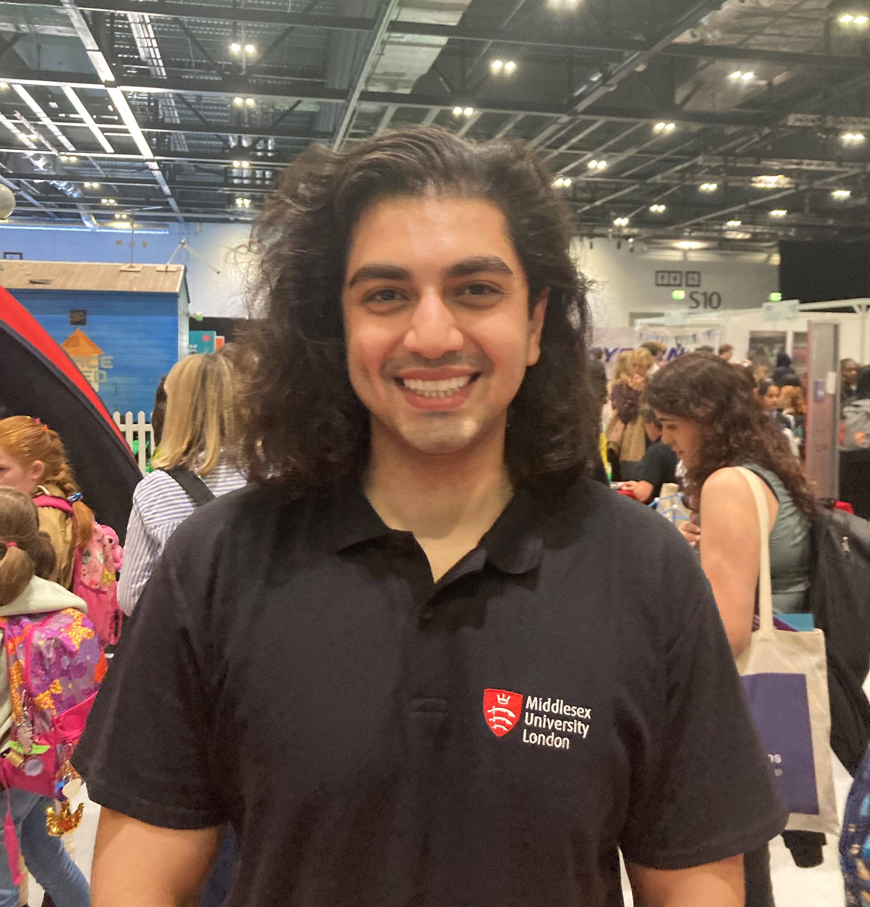 MDX student Mehdi from the FCT at New Scientist Live 2023