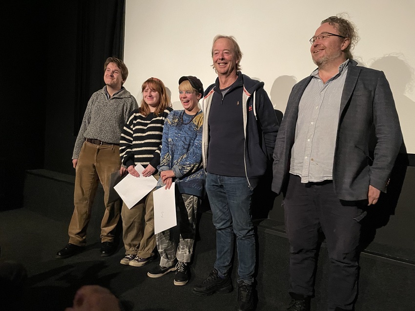 Arturs Voblikovs, Robyn Wisker-Stilling, Marty August Martin, Phil Davies and Barnaby Templer of Fonic-Post Production