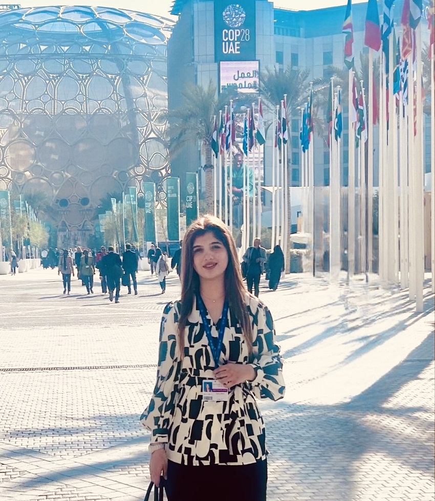 Tayba Jamil clinched one of a handful of tickets available to MDX Dubai students to the Blue Zone