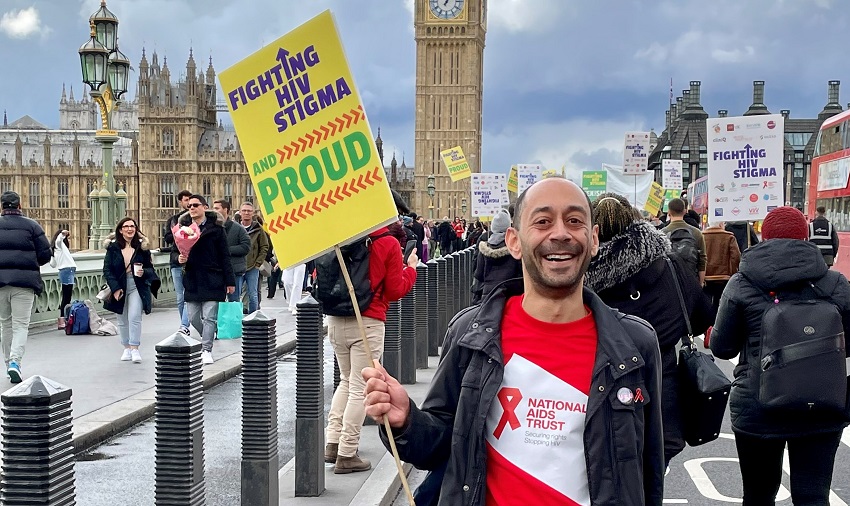ant_babajee_ Photo phản đối chiến đấu_hiv_stigma