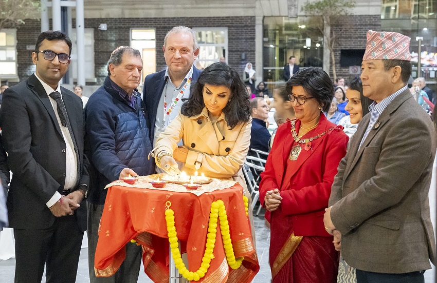 Diwali-Celebrations at MDX quad 2023