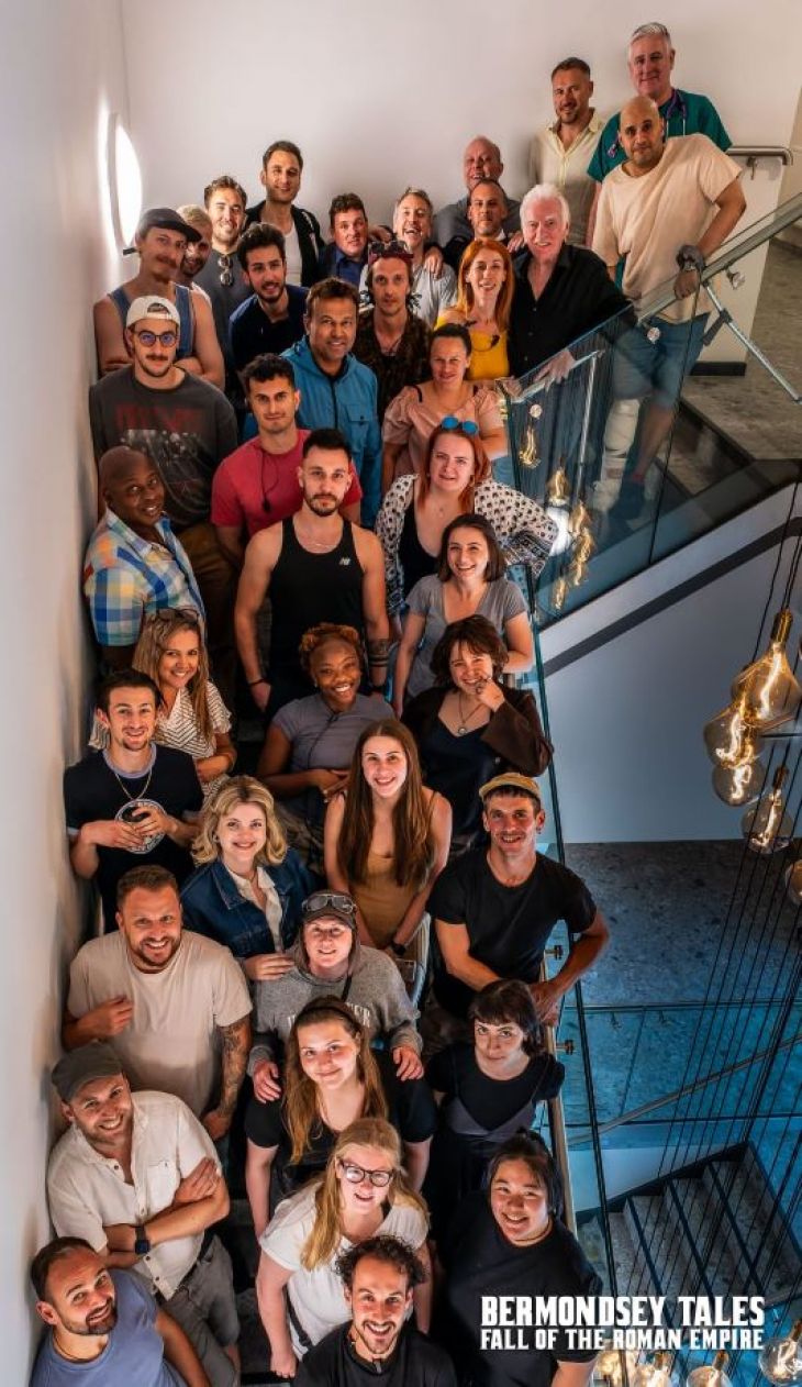 Group photo of cast and crew