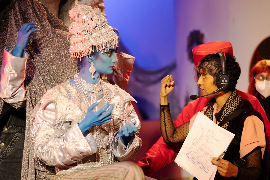 Behind the scenes still with Ananya Jaidev