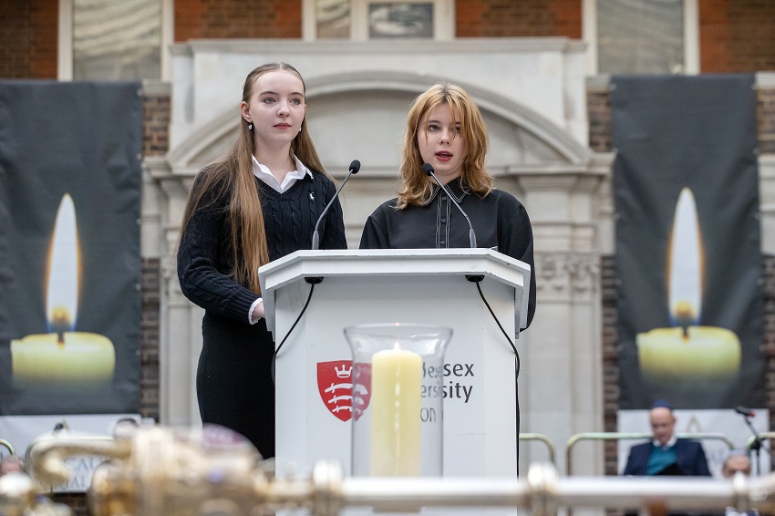 Amy and Amberley from East Barnet School