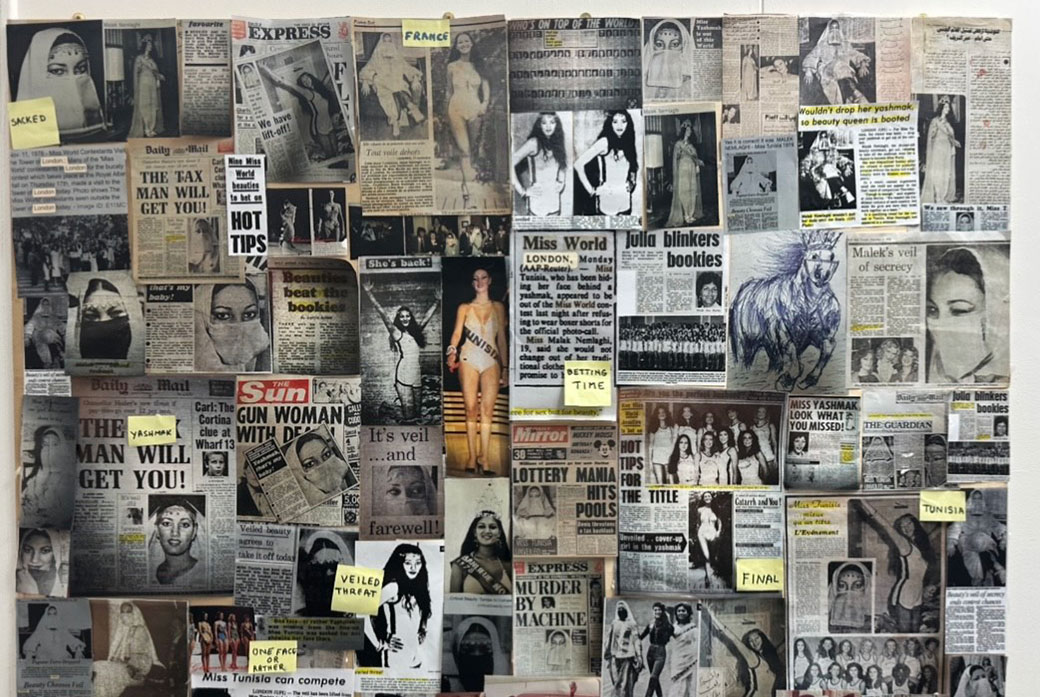 Newspaper cuttings of media coverage