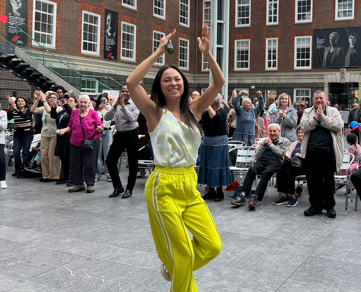 Katya Jones dancing at Silver Sunday 2025