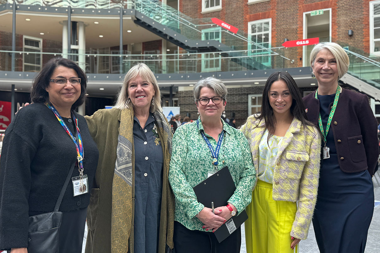 MDX Vice-Chancellor, Shân Waring with celebrities and organisers of Silver Sunday