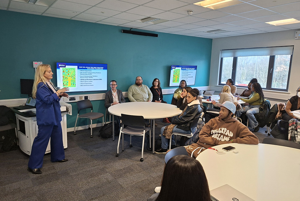 A classroom of students at a university