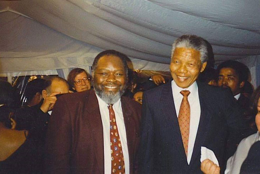 Bernie Grant MP with Nelson Mandela