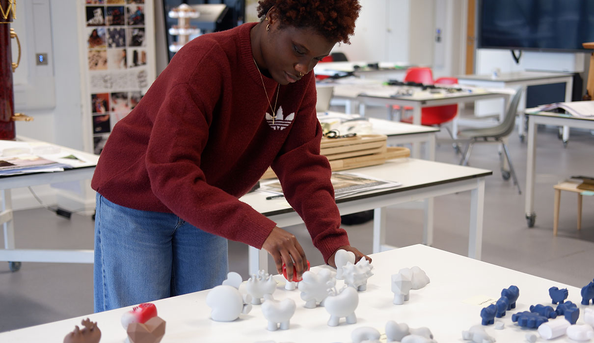 Cherise Joseph-Holloway working on a project.