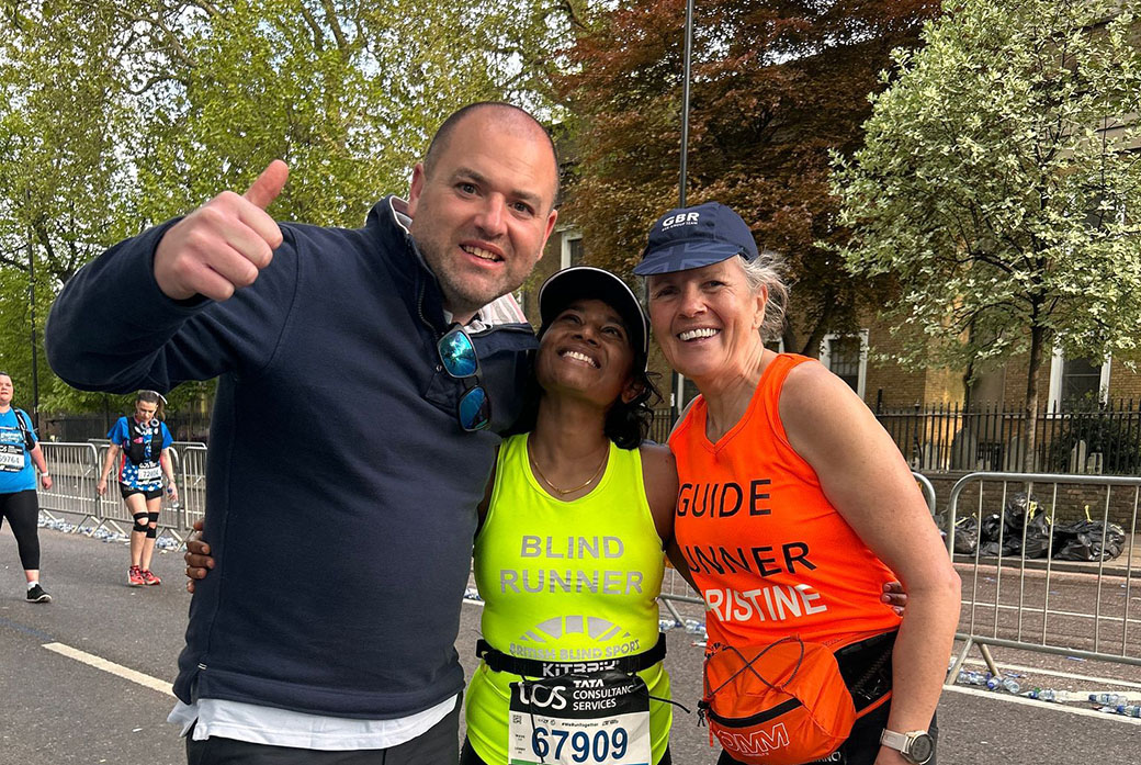 Deepika Nallathambi with Ben Underwood and Christine Broughan