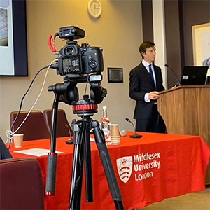 Rory Steward at Prison Research Group event