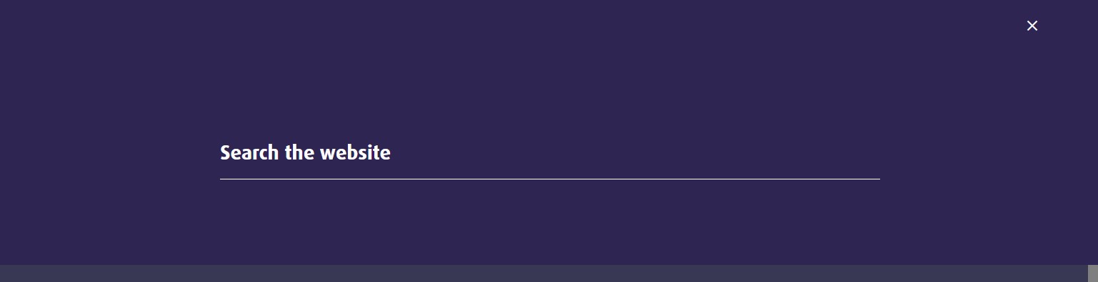 Screenshot showing the search modal